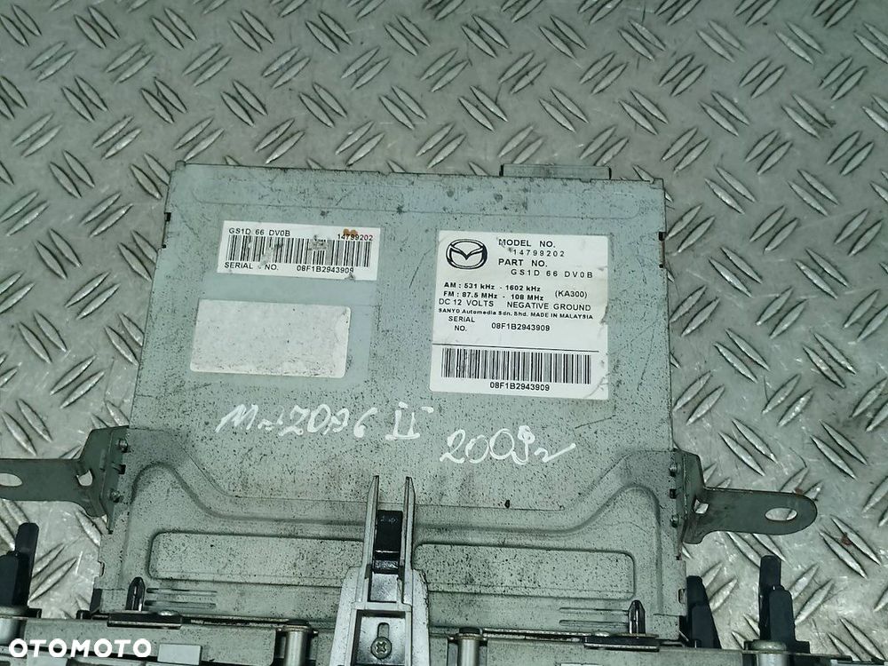 RADIO CD NAVI MAZDA 6 II GS1D66DV0B  14799202 - 7