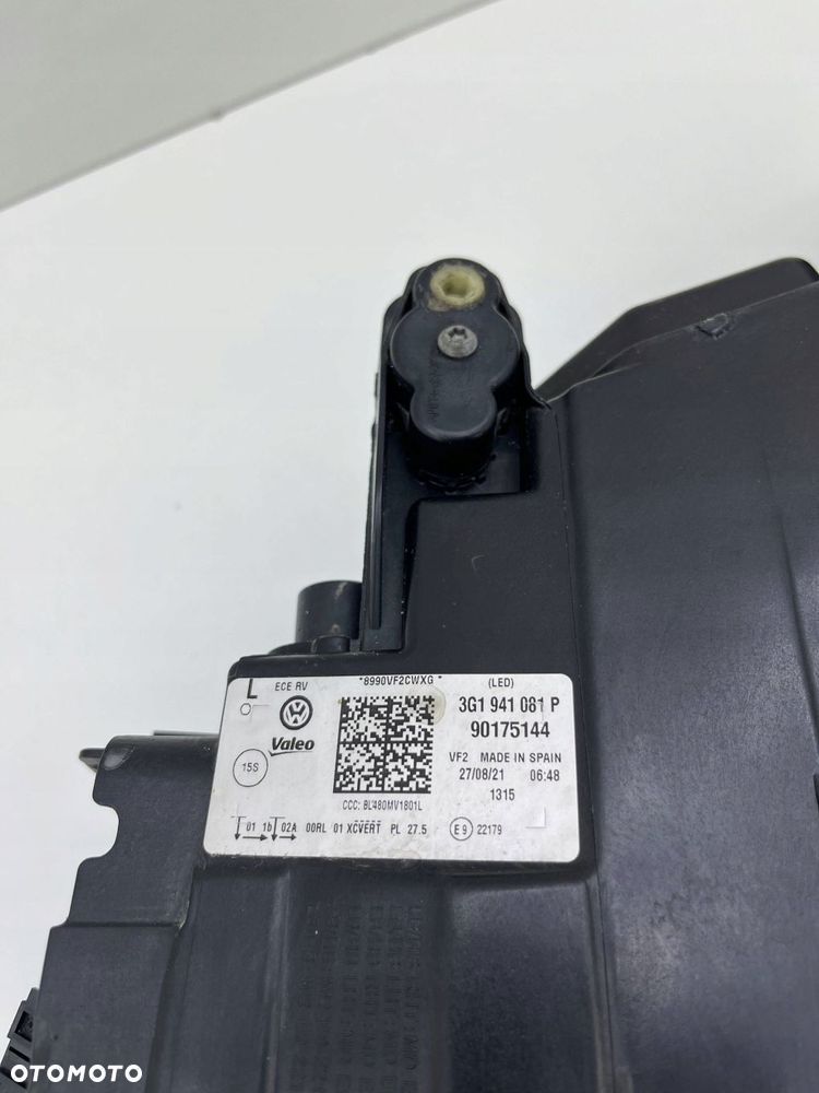 VW PASSAT B8 LIFT LEWA LAMPA LED EUROPA IQ.LIGHT 3G1941081P - 8