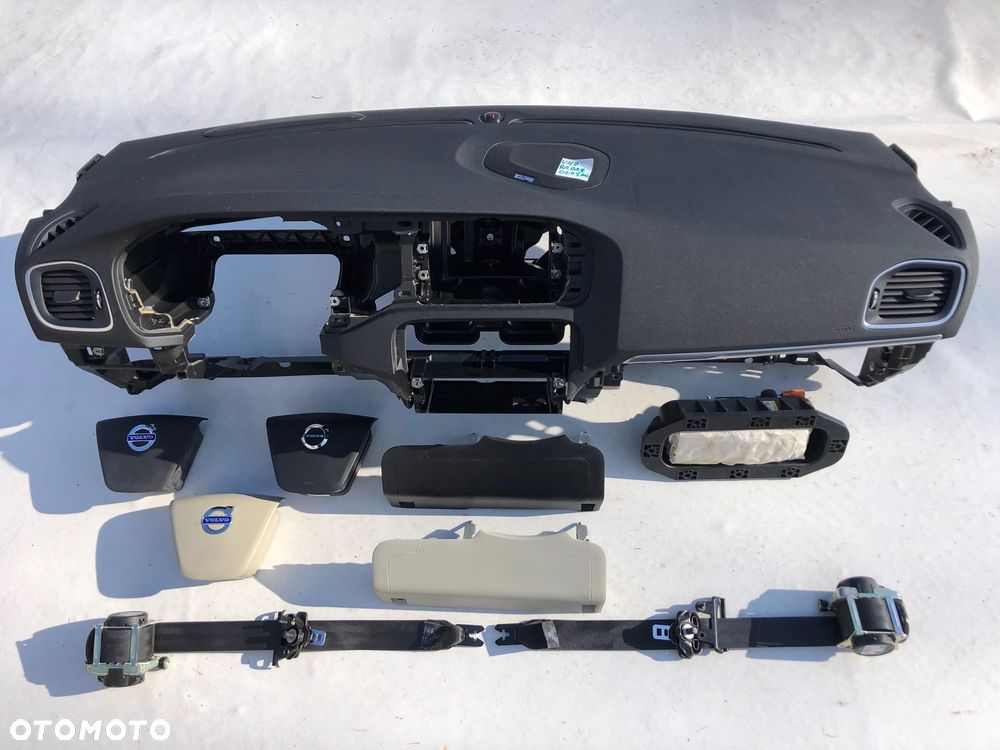 VOLVO V40 DESKA KONSOLA KOKPIT PULPIT PÓŁKA PARAPET PODUSZKI AIRBAG PASY PAS oryginał !!! OKAZJA !!! - 1
