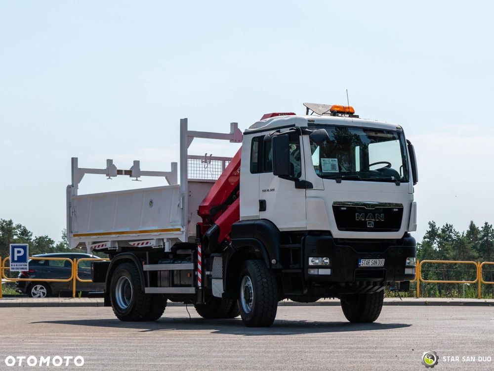 MAN TGS  18.320 4x4 HMF 1730-K3 HDS Żuraw Wywrotka - 12