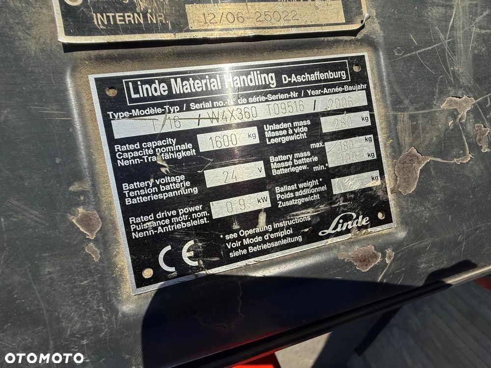 Wózek paletowy Linde T16 KOMPLET 4 SZTUKI Wózki Paletowe Widłowy Paleciak WYPRZEDAŻ! - 6