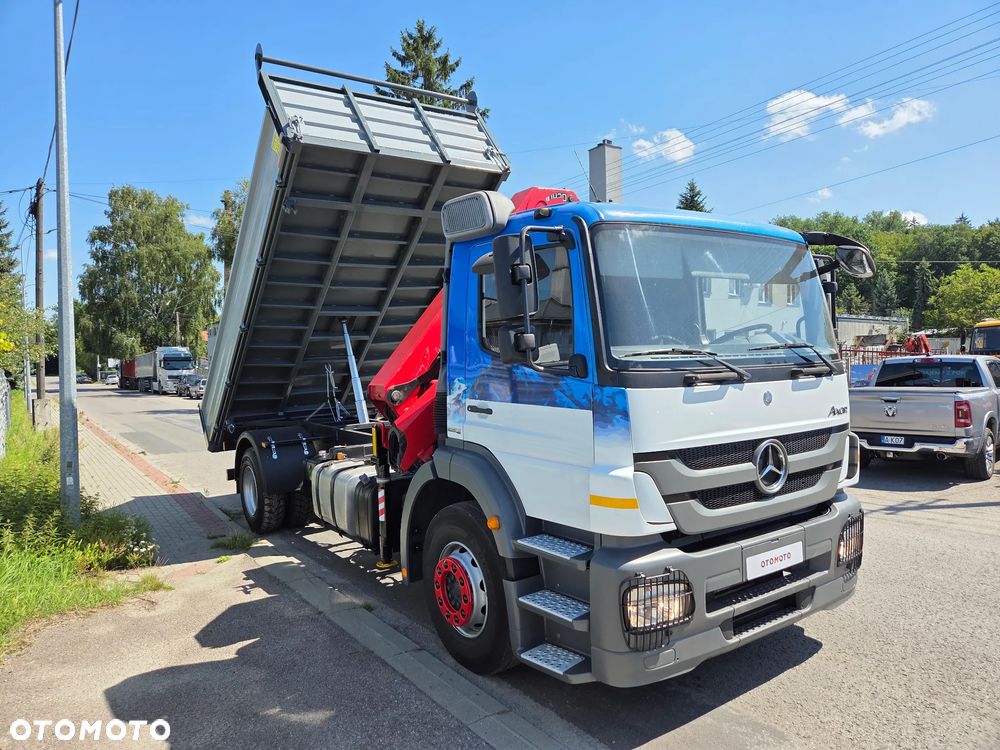 Mercedes-Benz AXOR 1824 // HDS HMF 1420-K3 3 WYSUWY + PILOT // NOWY KIPER // ŻURAW DŹWIG CRANE KRAN - 10