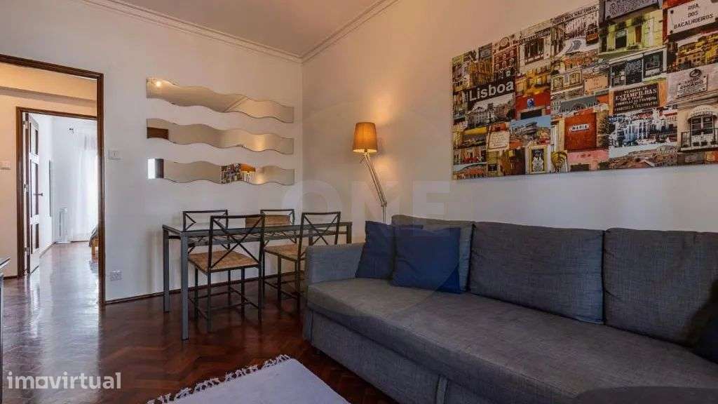 T2 Mobilado com Varanda e Vista Rio | Ajuda, Lisboa - Grande imagem: 4/45