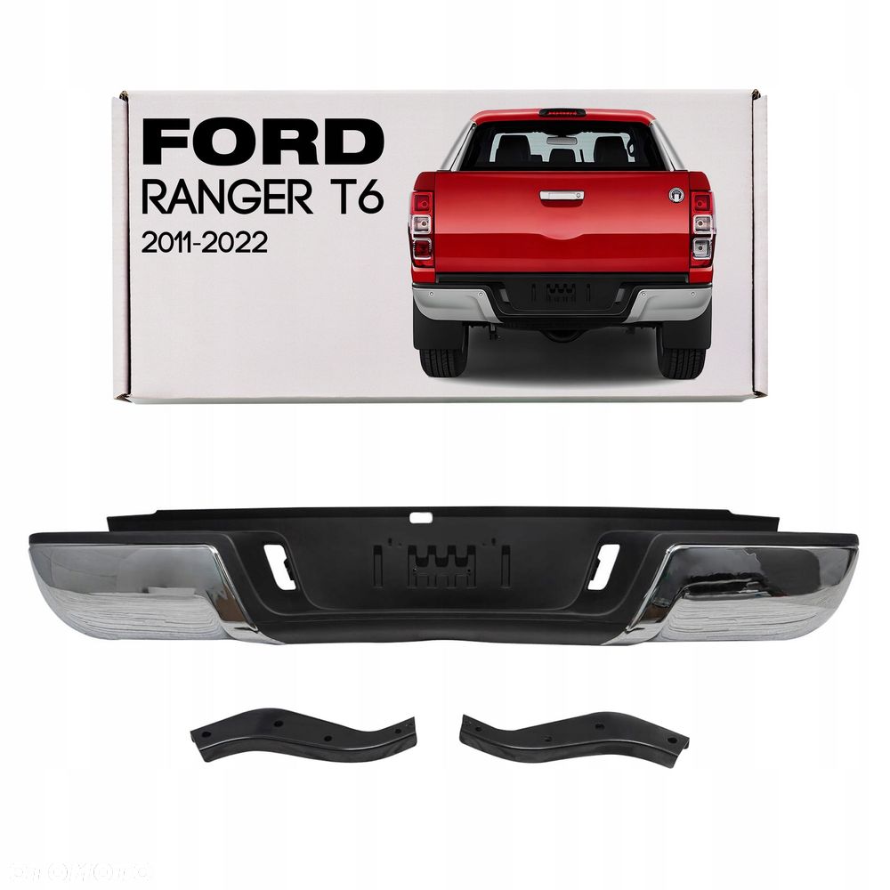ford ranger t6 2011-2022 zderzak tylny chrom - 1