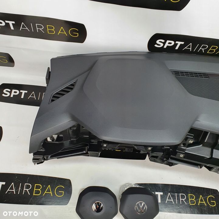 VW GOLF VIII 8 DESKA ROZDZIELCZA KONSOLA KOKPIT PULPIT PODUSZKI AIRBAG AIR BAG PASY KIT SET - 2