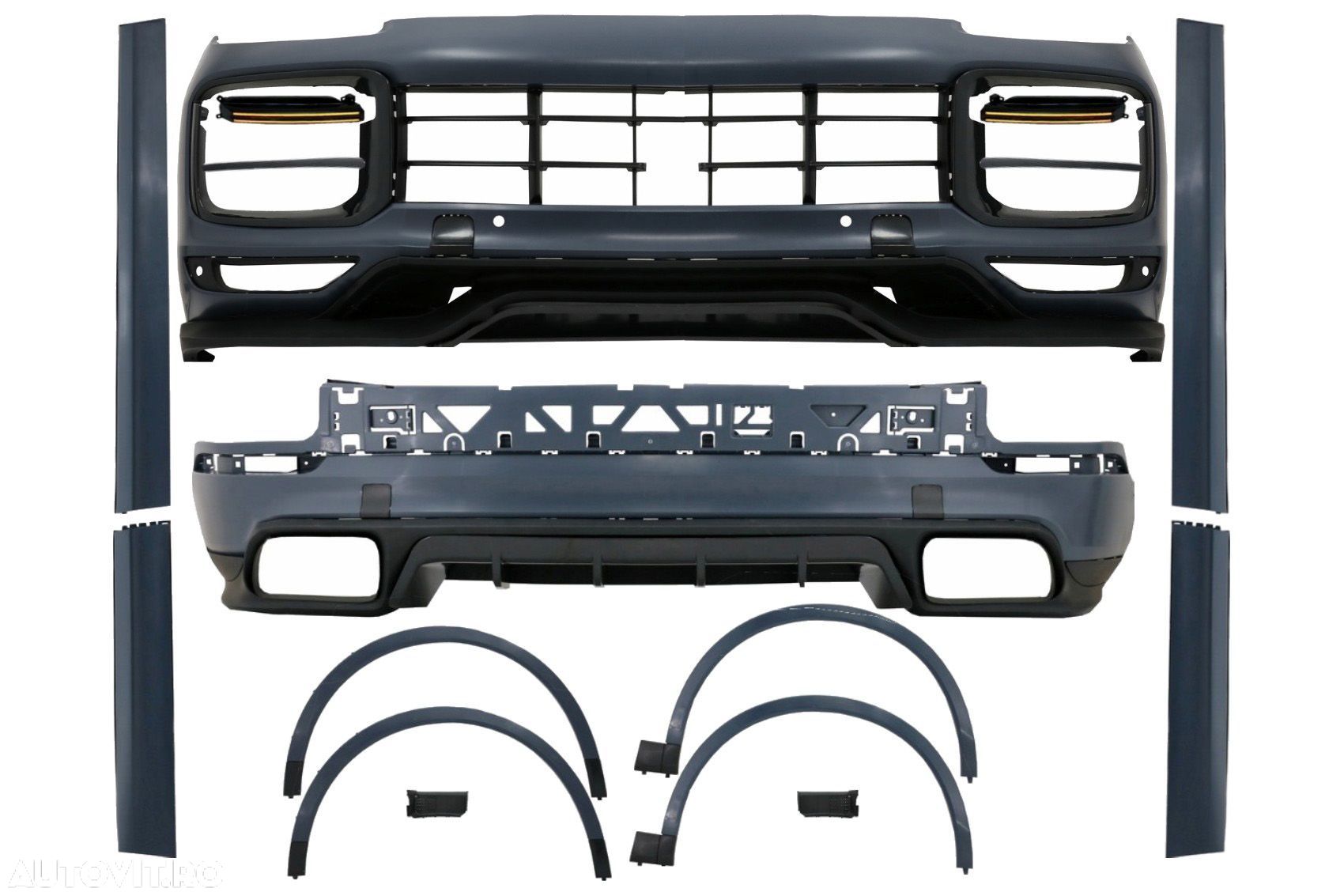 Pachet Exterior Complet compatibil cu Porsche Cayenne 9Y0 (2018-Up) Co - 1