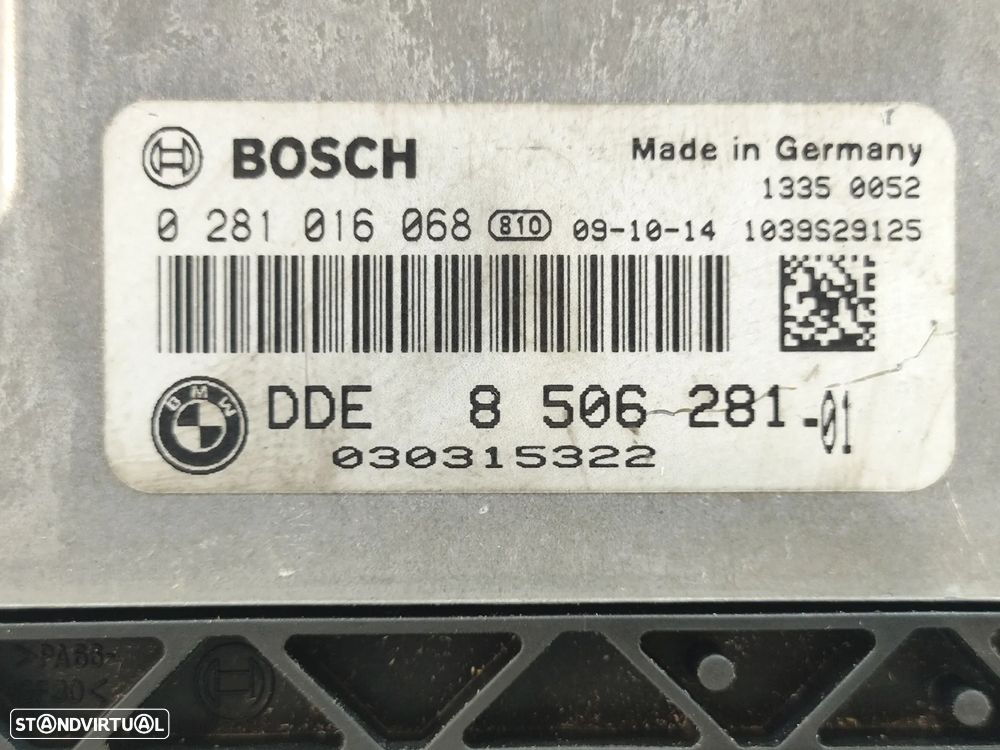 CENTRALINA ECU MOTOR BOSCH BMW SERIE 1 E87 2.0 116D 16V 116CV N47D20C - 6