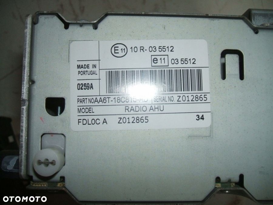 FORD FIESTA MK7 MONITOR WYŚWIETLACZ RADIO - 5