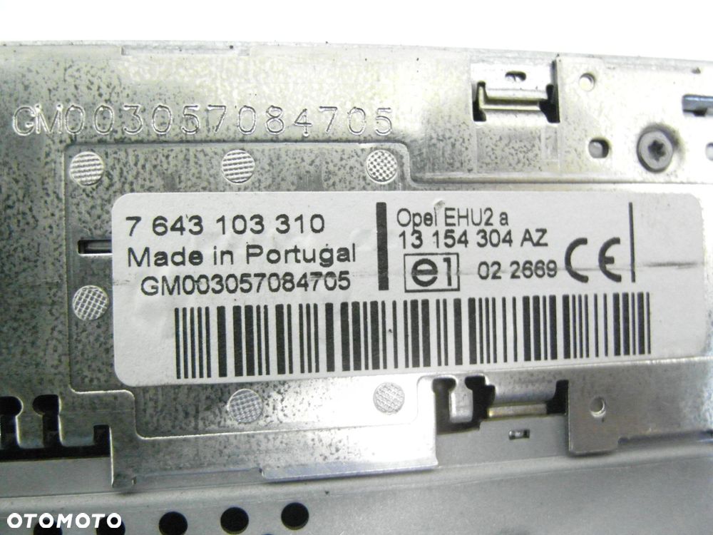 RADIO OPEL ASTRA III H 13154304 453116246 13111165 - 8