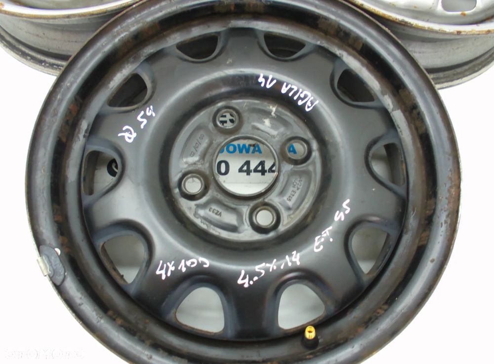 Opel Felga Felgi stalowe 4.5JX14 4X100 ET 45 - 3
