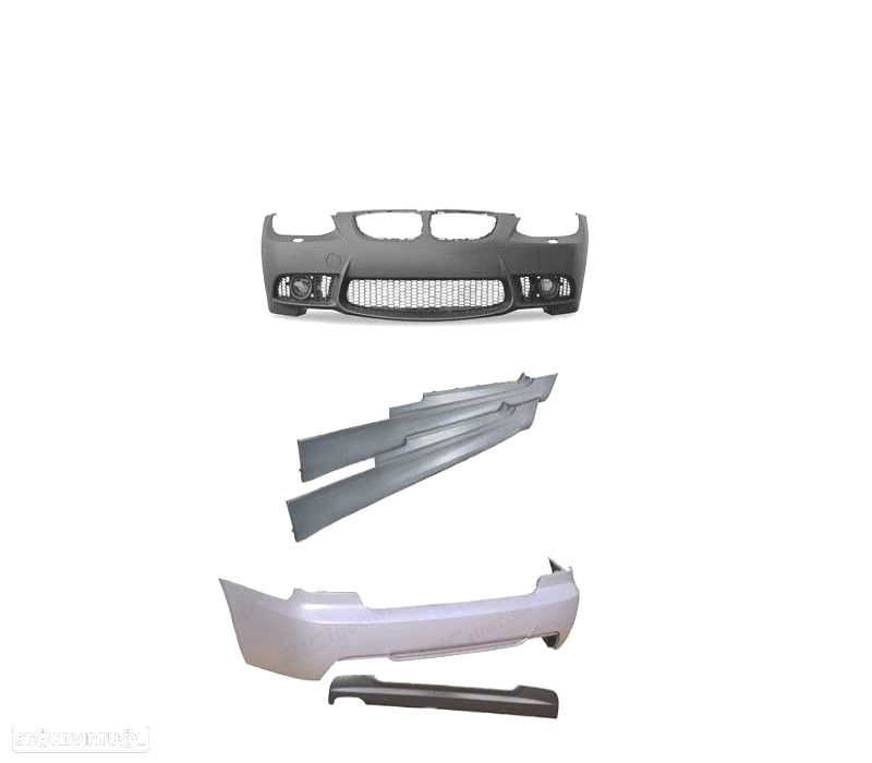 KIT CARROÇARIA BMW E92 06-10 LOOK M3 SEM PDC COM LAVAFARÓIS - 2