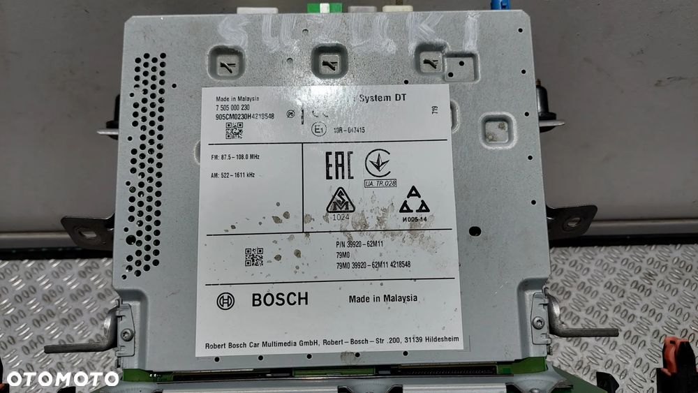 RADIO NAWIGACJA SUZUKI SX4 S-CROSS R2016 NR 3992062M11 - 2