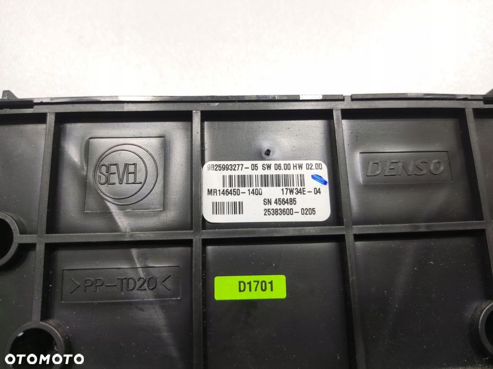 panel klimatyzacji nawiewu citroen berlingo partner iii 9825993277 elektryk - 5