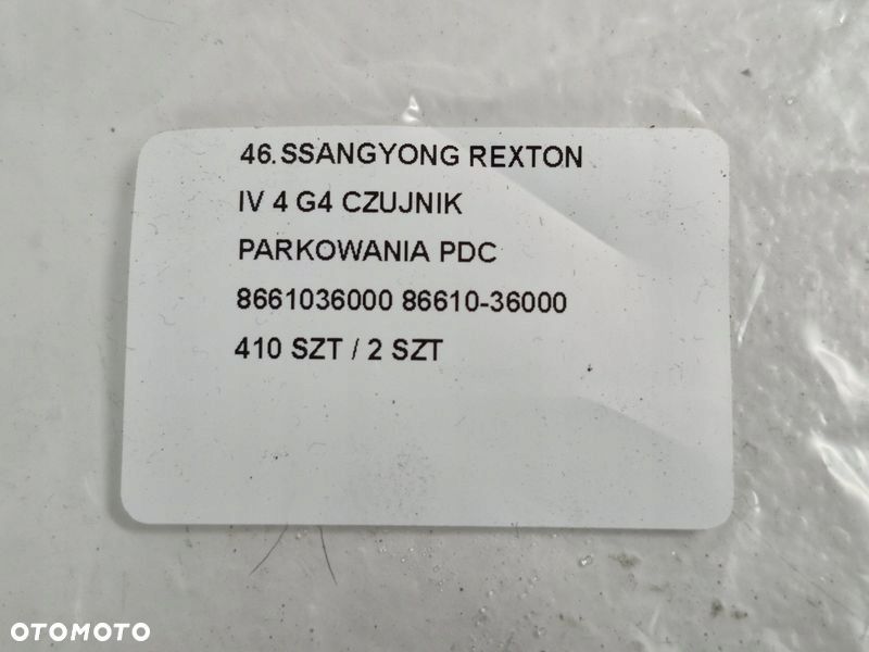 SSANGYONG REXTON IV 4 G4 CZUJNIK PARKOWANIA PDC 8661036000 86610-36000 - 7