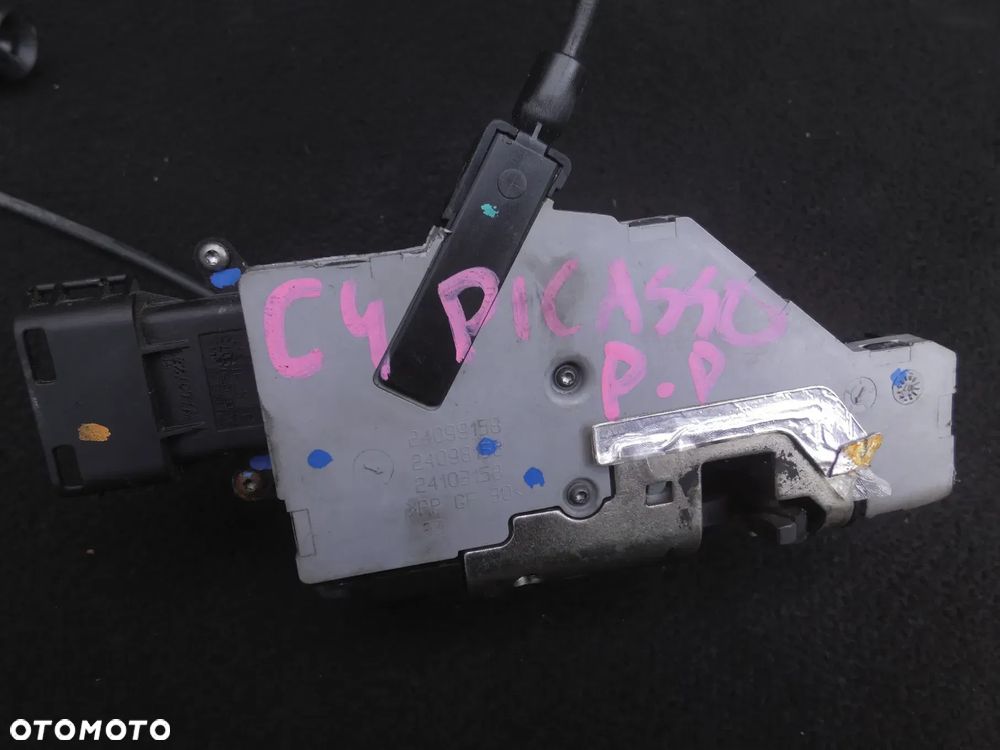 CITROEN C4 PICASSO ZAMEK DRZWI PRAWY PRZÓD + KLAMKA ZEWNĘTRZNA I WEWNĘTRZNA 96555516VD 240099158 24099816 - 3