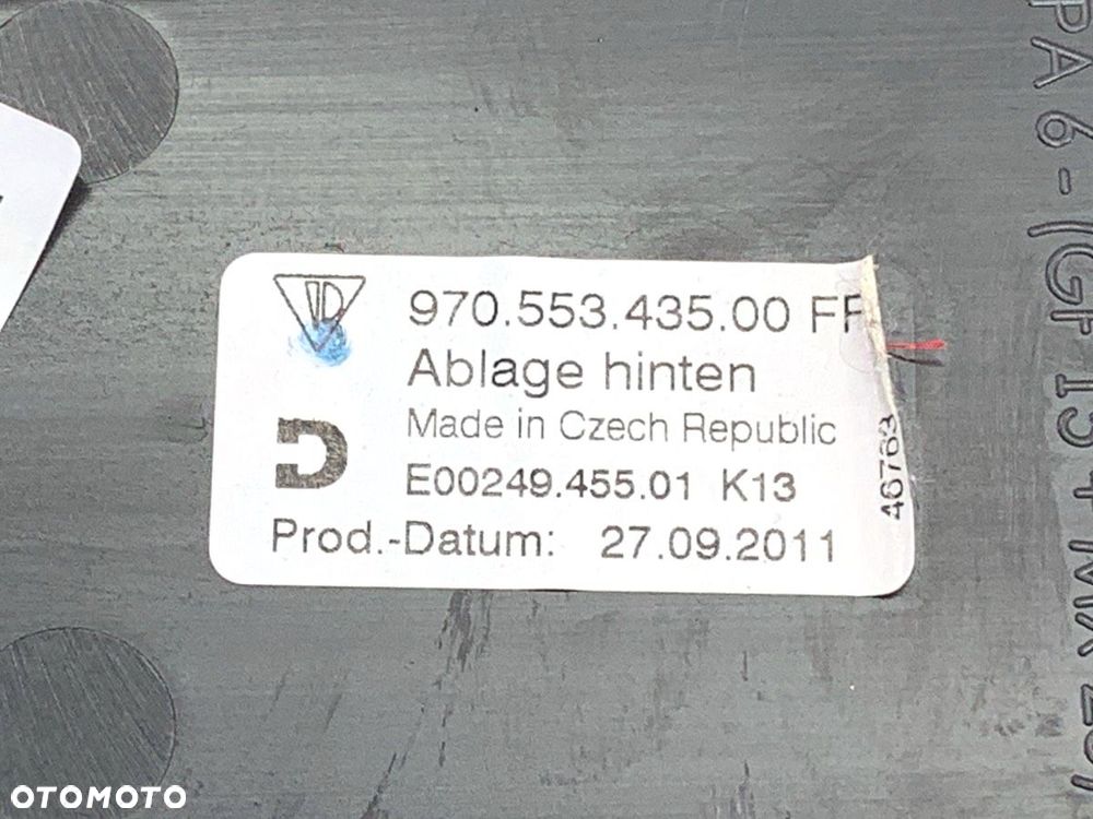 TUNEL ŚRODKOWY TYŁ  PORSCHE PANAMERA (970) 2009 - 2017 4.8 4S 294 kW [400 KM] benzyna 2009 - 2013 - 5