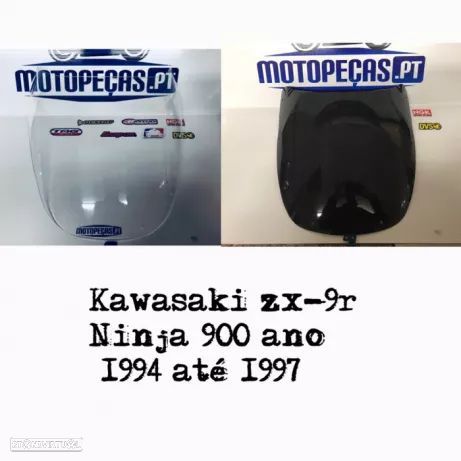 Viseira kawasaki zx9r Ninja 900 r 1994 / 1997 vidro bolha moto pecas - 1
