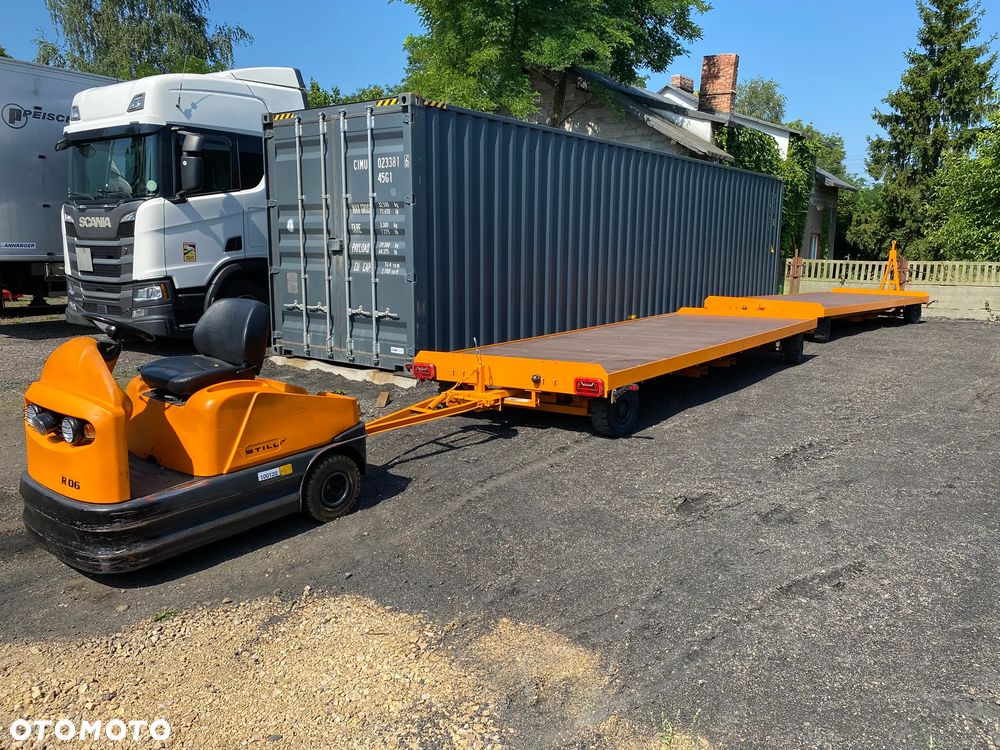 Ackermann KAMPA niemiecka przyczepa przemysłowa udźwig 5 ton 190x550cm dach + plandeka firanka, jak NOWA pociąg transportowy z 2 przyczep - 32