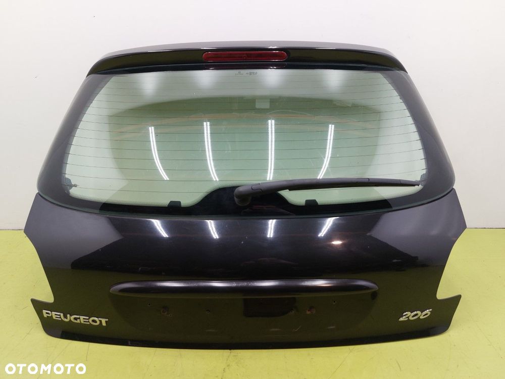 Klapa tył tylna BAGAŻNIKA PEUGEOT 206 HATCHBACK 03-09 LIFT EXL CZARNY - 1