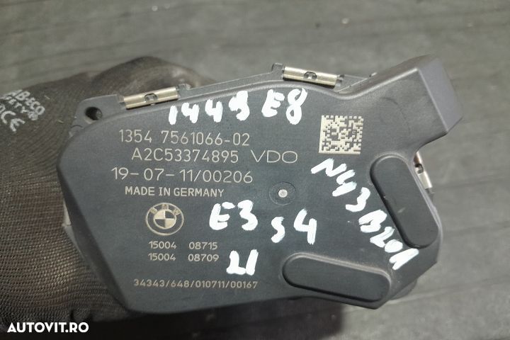 Clapeta acceleratie 7561066 7561066 BMW Seria 1 E81/E82/E87/E88 [face - 4