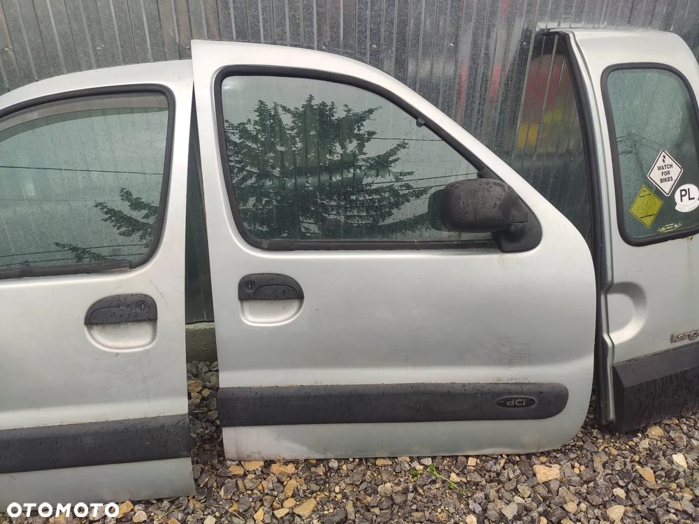 KL Drzwi Prawy Lewy Przód Tył Gołe RENAULT KANGOO I 97- LIFT TEB64 SREBRNE - 6