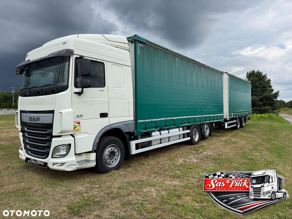 DAF XF 460 6X2 Euro 6 Zestaw Z Przyczepą 38 Palet Przejazdowy Dach Zsuwany - 1