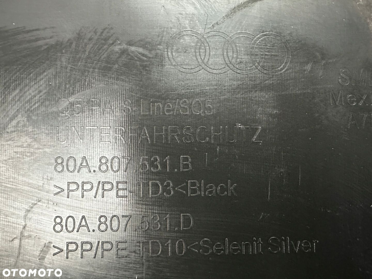 Spojler zderzaka przód Audi Q5 II S-Line 80A807531B - 8