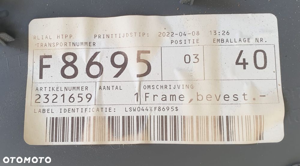PODSTAWA DESKI ROZDZIELCZEJ DAF XG / XF NOWY MODEL 2321659 RAMA - 8