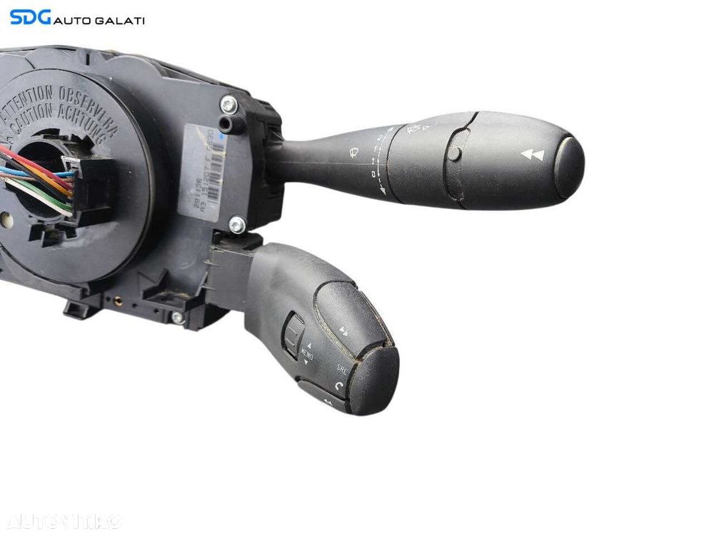 Ansamblu Maneta Manete Bloc Lumini Semnalizare Stergator Banda Spira Spirala Panglica Volan Peugeot 207 2006 - 2012 Cod 96630709XT [LS0193] - 4