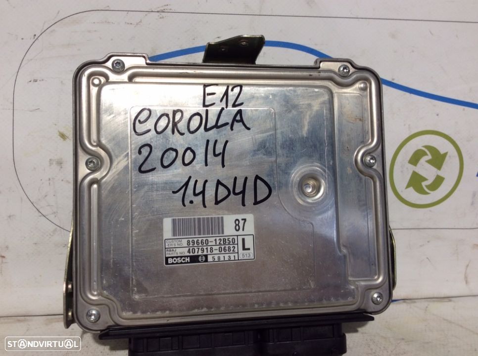 centralina de motor Toyota Corolla E12 1.4 D4D 0281011734 - 2