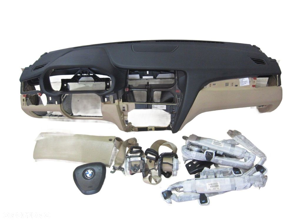 BMW F25 X3 X4 F26 DESKA ROZDZIELCZA AIRBAG BEŻ - 1