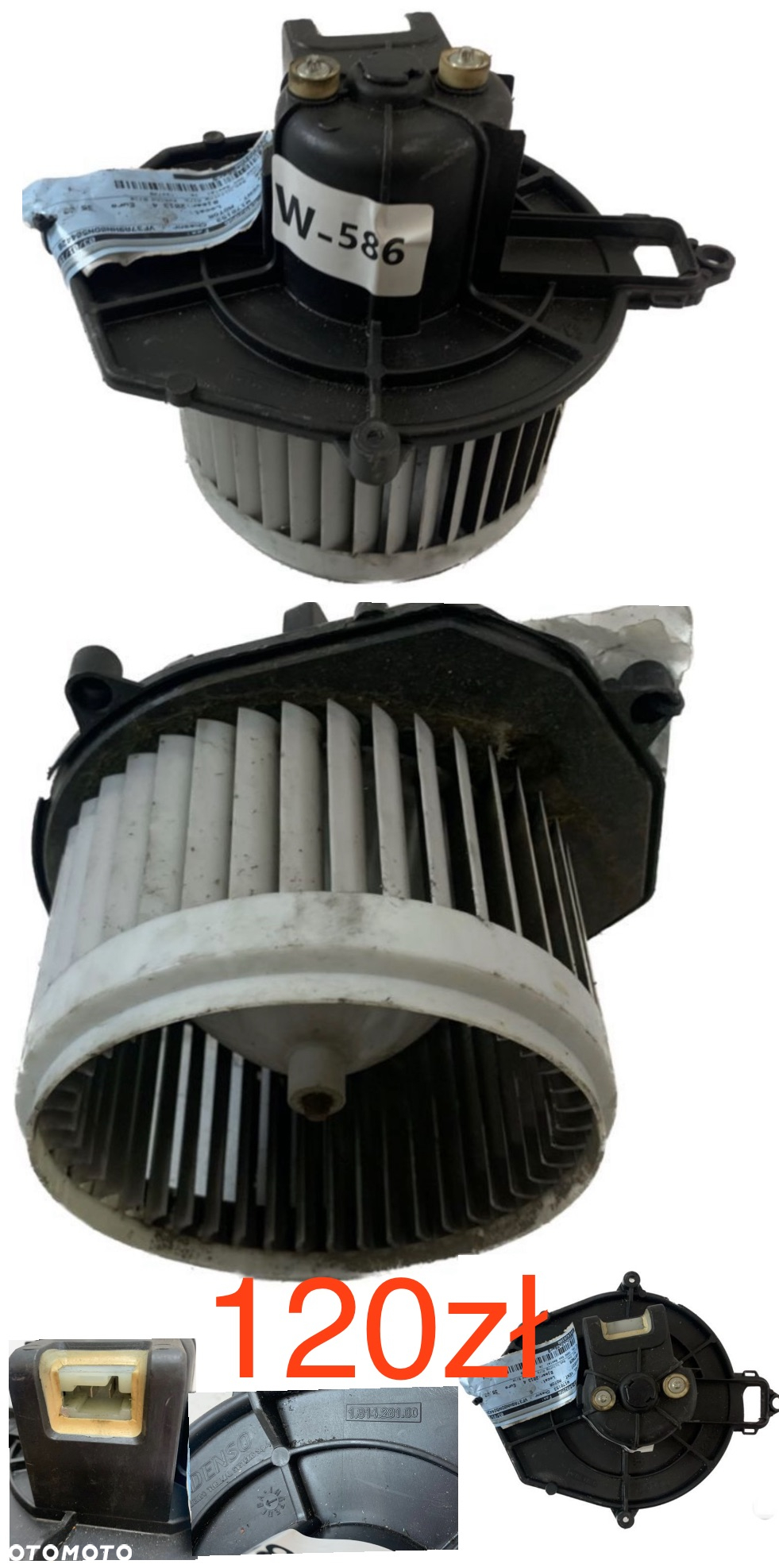 Wentylator dmuchawa nagrzewnicy Renault Clio V Captur II 2019r-> BMW F10 F11 F01 F12 F13 2010-2018r Volkswagen T6 Berlingo III Partner III Chevrolet Captiva Opel Antara 2006-2011r Volvo V70 S60 XC70 XC90 BMW F20 F21 F30 F31 2011-2018r BMW 5 E60 E61 MINI F56 Cooper 2006-2020r Mercedes W210 W211 - 5