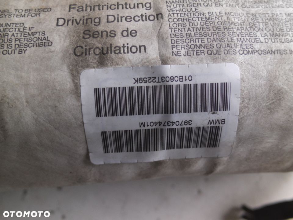 BMW 3 E46 LIFT 01-04r PODUSZKA PASAŻERA AIR BAG - 2