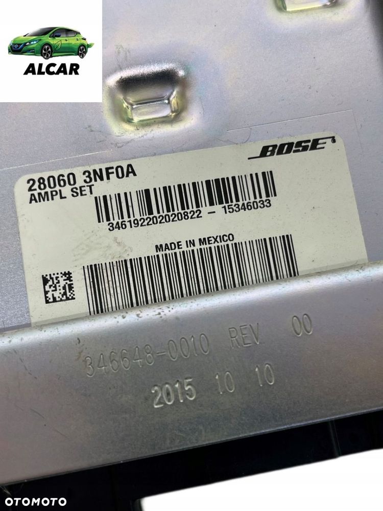 WZMACNIACZ GŁOŚNIKÓW NISSAN LEAF ZE0 1 I 28060 3NF0A - 3