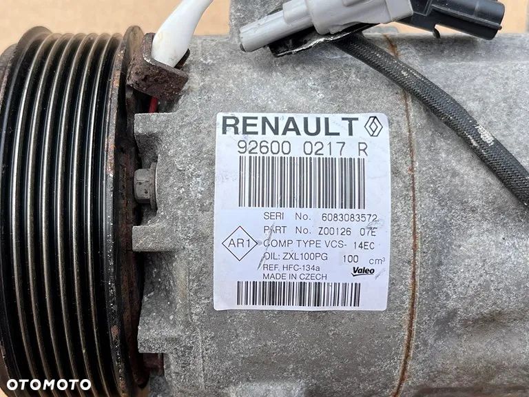 SPRĘŻARKA KLIMATYZACJI KOMPRESOR POMPA VALEO 926000217R HFC-134a - 2