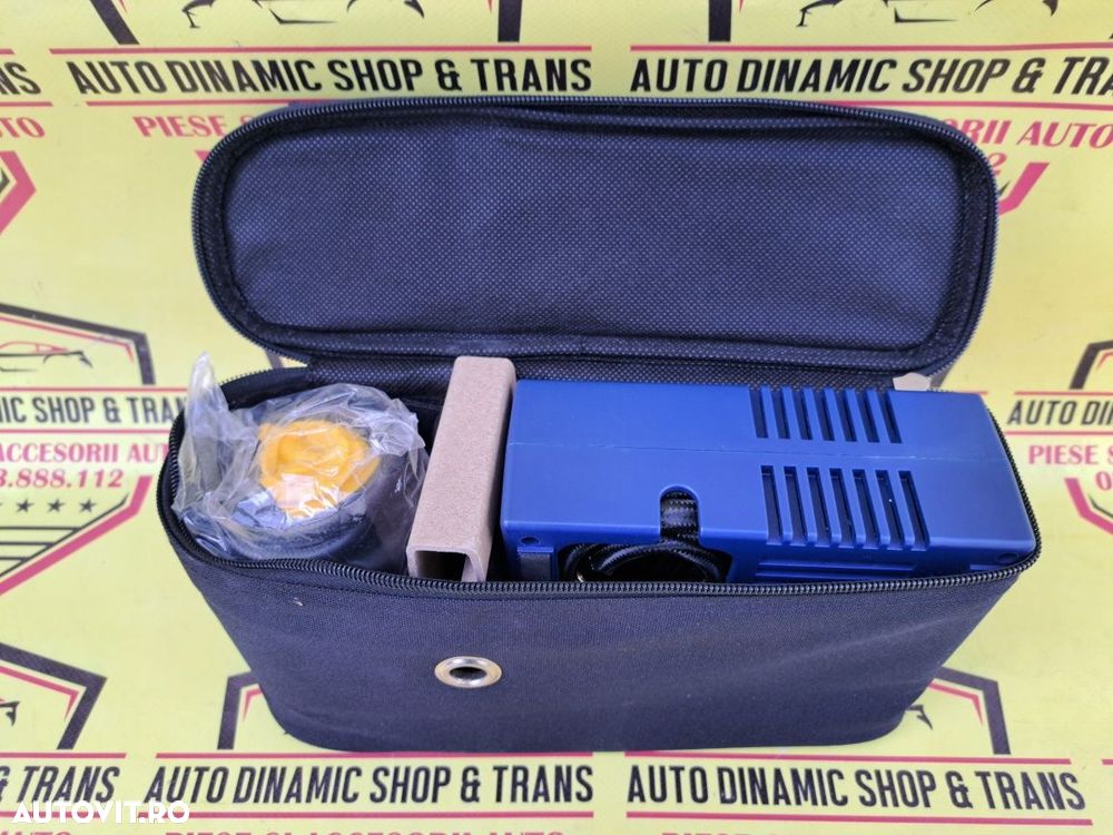 Compresor auto umflat roti kit pana original GM Opel + husa - 2