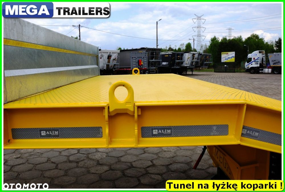 Mega Nisko podłoga 4 osie,  dł. 9,50 m, TUNEL na RAMIĘ KOPARKI !!! - 27