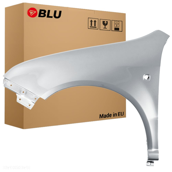 BLU Błotnik SKODA FABIA I 1 6Y 9102 lewy srebrny 99-07 przód ocynk DiamantSilber