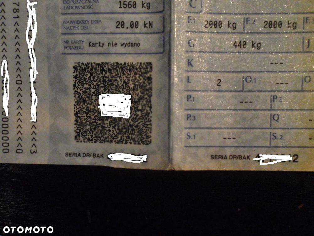 Inny PRZYCZEPA JEDNOOSIOWA, zarejestrowana uszkodzona, pozostałości DMC 1.5-10 ton, F-VAT-23% - 8