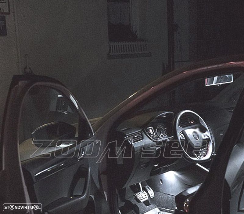 KIT COMPLETO DE 12 LAMPADAS LED INTERIOR PARA SKODA OCTAVIA 2 SALÞÃN MK2 MK II SEDAN RS 1Z3 05-12 - 4