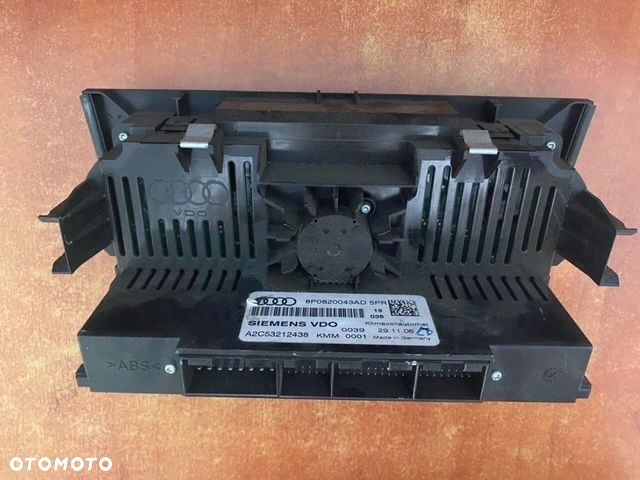 PANEL KLIMATYZACJI AUDI A3 8P 8P0820043AD - 4