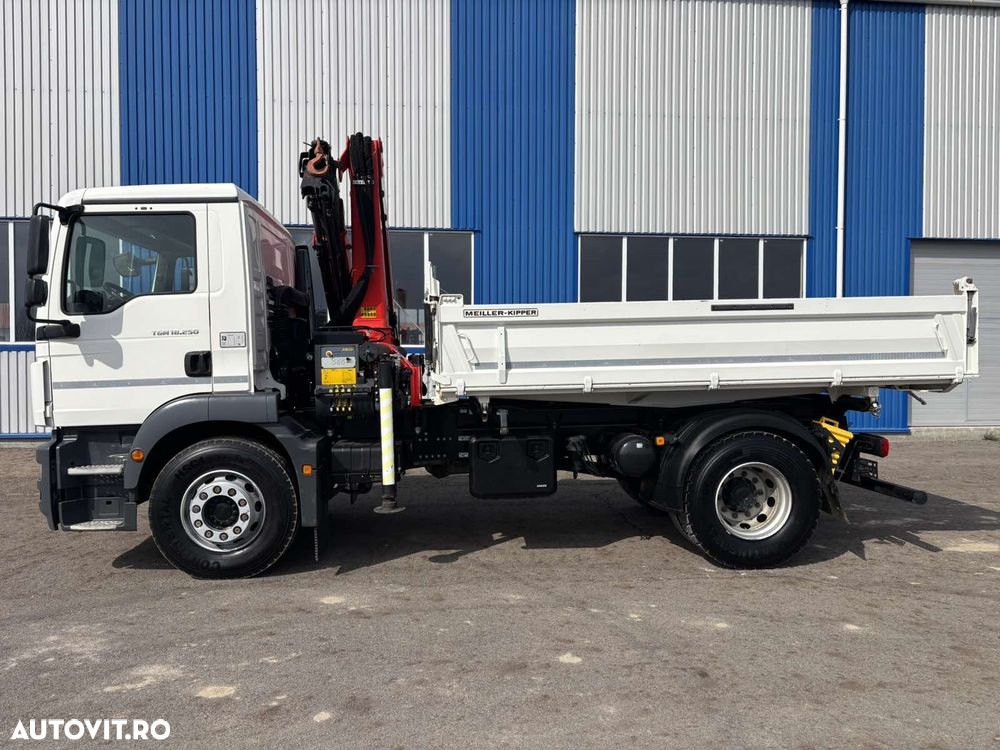 MAN TGM 18.250, Palfinger PK 13.501, an 2020, 16.000 km, bascula Meiller trilateral - 14