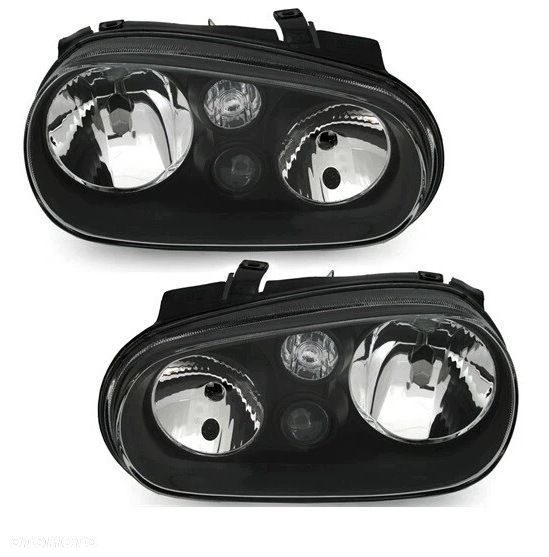 Reflektory Lampy kpl Tuning TYC Black Czarne h7 h1 h3 VW Golf IV 4 1j 98-04 - 1