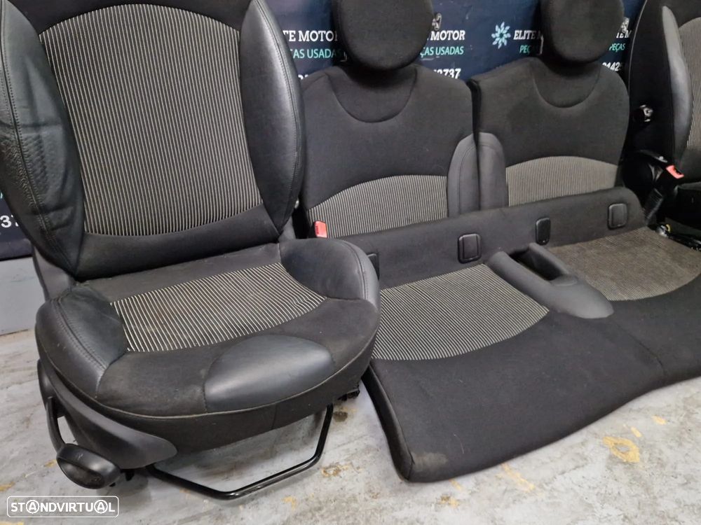 Jogo de bancos usados MINI ONE COOPER R56 PELE E TECIDO - 6