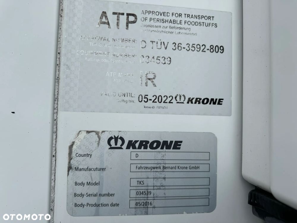 Krone Chłodnia,Doppelstock, Vector 1950, Winda BAR - 38