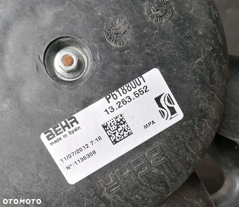 OPEL CORSA D 12r 3D WENTYLATOR CHŁODNIC 13263552,13249564 - 3