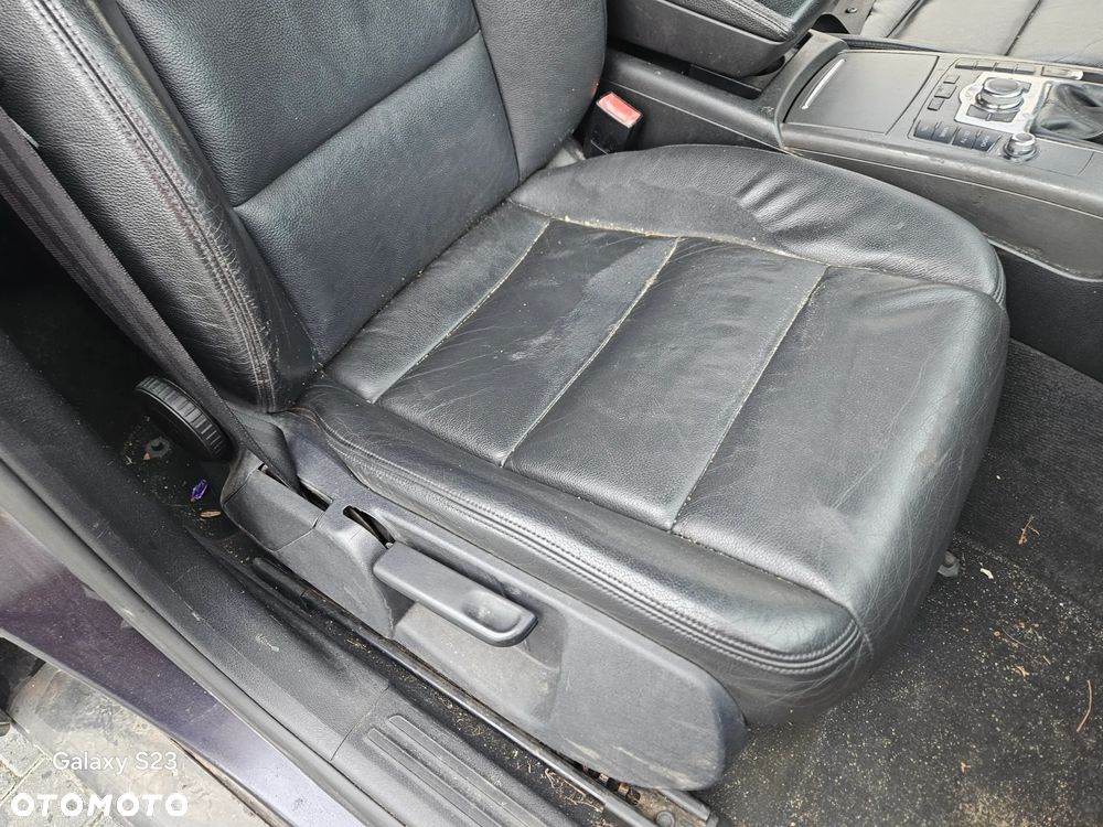 Fotel kierowcy pasażera kanapa grzane boczki skóra Audi A6 C6 2006r sedan - 7