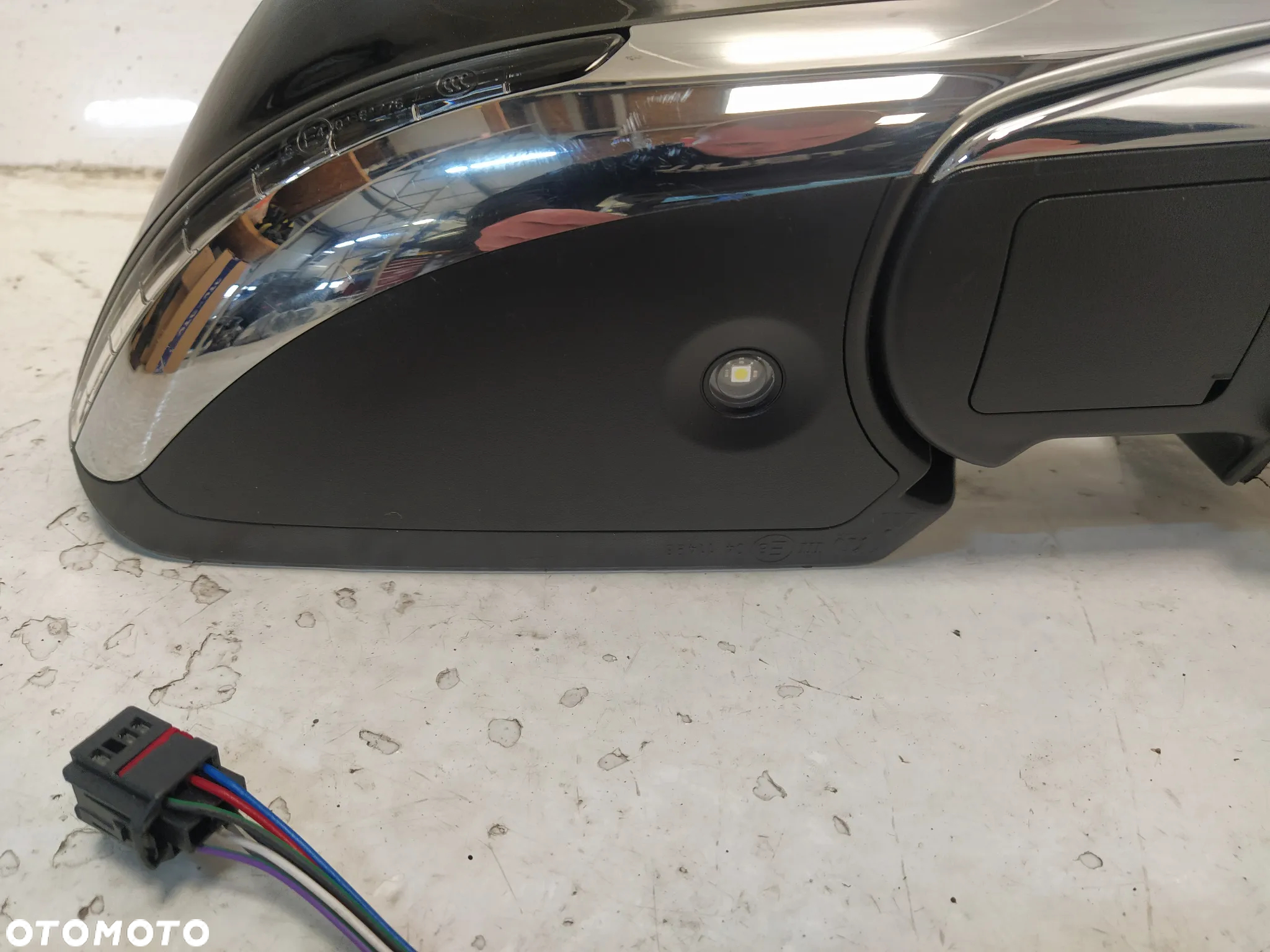 JEEP COMPASS II LIFT LUSTERKO ZEWNĘTRZNE PRAWE ASFERYCZNE PODGRZEWANE CZUJNIK MARTWEGO POLA LAMPKA 7+5 PIN 12 PIN CHROM LISTWA KOMPLETNE ORYGINAŁ - 6