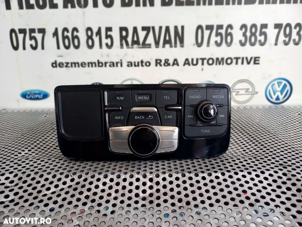 Consola Interfata Centrala Modul Panou Comenzi Navi Radio Cd ECU MMI Audi A8 4H D4 An 2010-2011-2012-2013-2014-2015-2016-2017 Volan Stanga Dezmembrez Audi A8 4H D4 3.0 Tdi Quattro Motor CDT Cutie MXU Volan Stanga - Dezmembrari Arad - 2