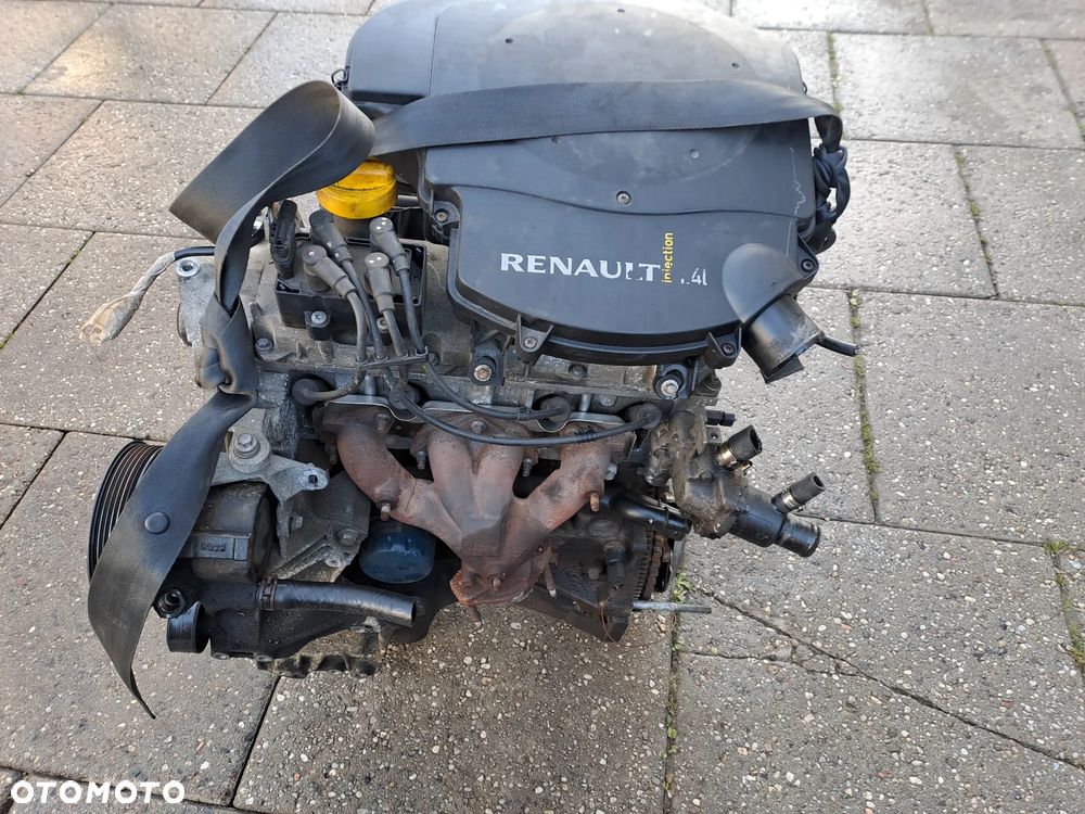 Renault Kangoo Thalia II 1.4 8V 98KM silnik kompletny kod K7J700 - 1